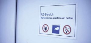 Rechenzentrum Datensicherheit Zugangssystem
