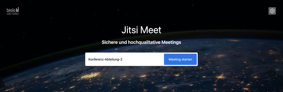 Jitsi Meeting starten