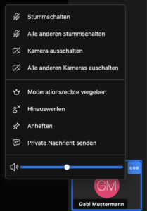 Jitsi Meet Remotesteuerung