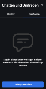 Jitsi Meet Umfragen